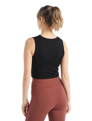 Preview: Icebreaker Women ZoneKnitâ„¢ Cropped Bra-Tank - black