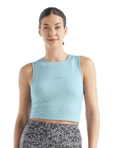 Icebreaker Women ZoneKnitâ„¢ Cropped Bra-Tank - haze