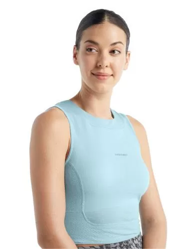Icebreaker Women ZoneKnitâ„¢ Cropped Bra-Tank - haze