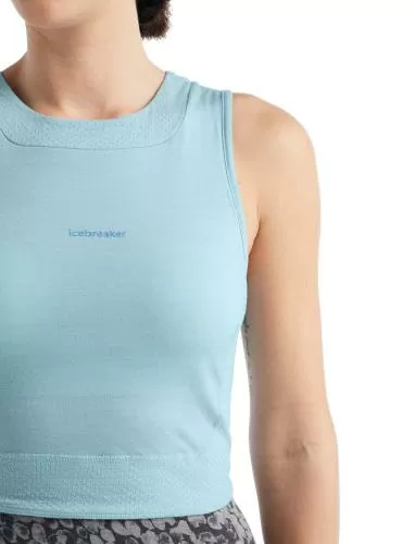 Icebreaker Women ZoneKnitâ„¢ Cropped Bra-Tank - haze