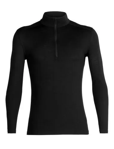 Icebreaker Men 200 Oasis LS Half Zip - black