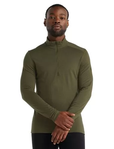 Icebreaker Men 200 Oasis LS Half Zip - loden