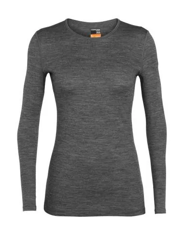 Icebreaker Women 200 Oasis LS Crewe - gritstone hthr
