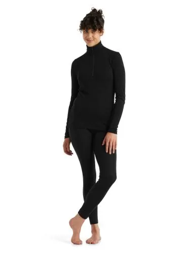 Icebreaker Women 175 Everyday LS Half Zip - black