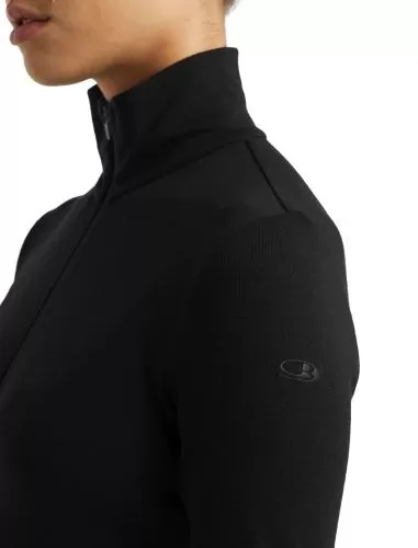 Icebreaker Women 175 Everyday LS Half Zip - black