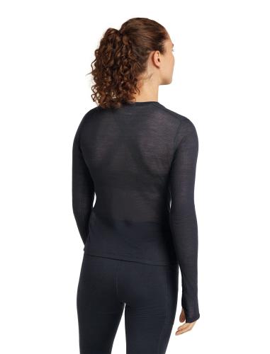 Preview: Icebreaker W Mer 75 Cool-Lite Featherlight LS Crewe - black