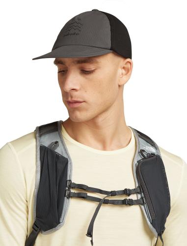 Preview: Icebreaker U Shell+ Cotton Windb Trucker Hat - obsidian