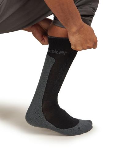 Preview: Icebreaker M Mer Hike+ Medium Crew - black