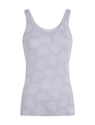 Icebreaker W Mer 150 Siren Tank Fresh Ferns AOP - grey quartz
