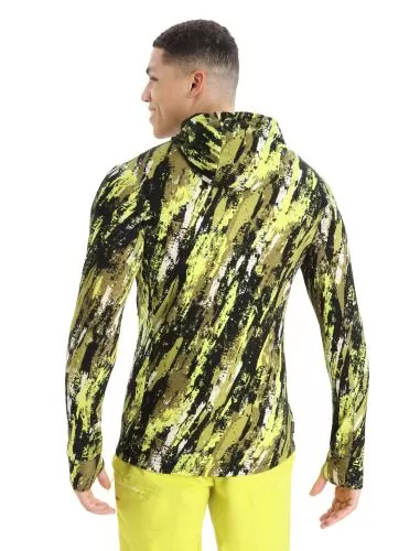 Icebreaker Men Quantum III LS Zip Hoodie Sedimentary - black