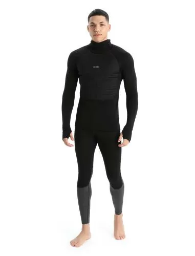 Icebreaker Men ZoneKnit Insulated LS Hoodie - black