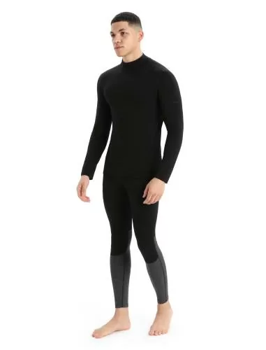 Icebreaker Men 260 Tech LS Turtleneck - black