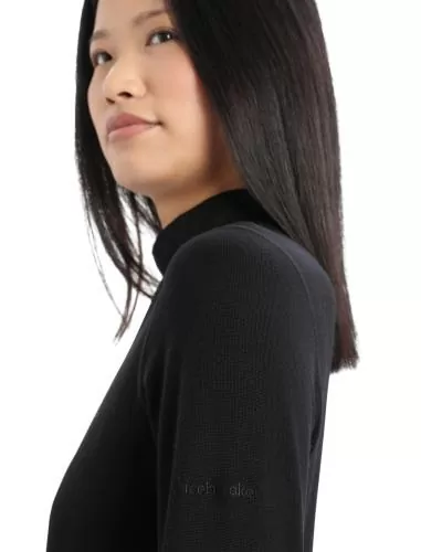 Icebreaker Women 260 Tech LS Turtleneck - black