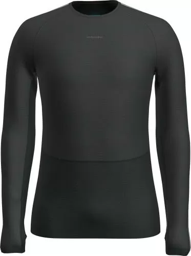 Icebreaker Men 125 ZoneKnit LS Crewe - jet hthr