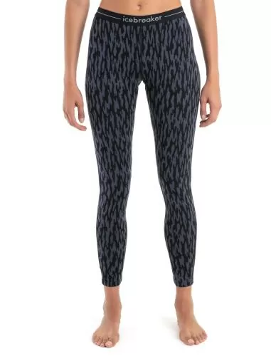 Icebreaker Women Merino 260 Vertex Leggings Glacial Flow - graphite