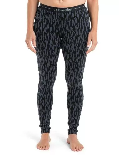 Icebreaker Women Merino 260 Vertex Leggings Glacial Flow - graphite