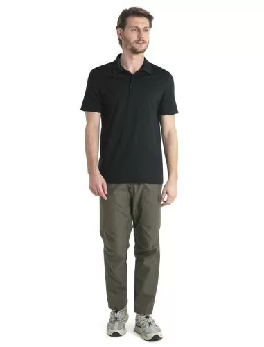 Icebreaker Men Merino 150 Tech Lite III SS Polo - black