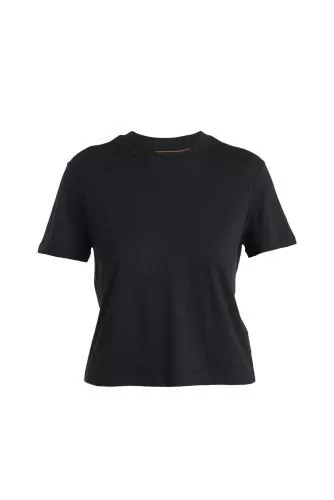 Icebreaker Women Merino 150 Tech Lite III SS Crop Tee - black