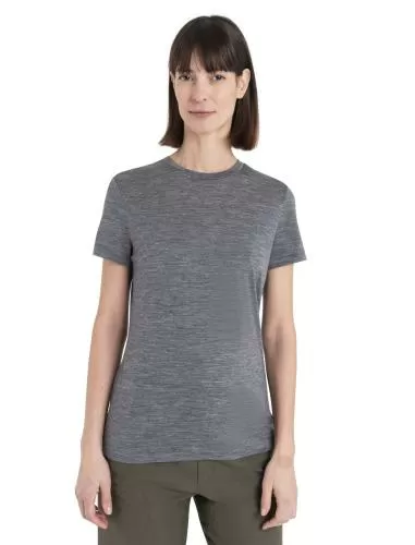 Icebreaker Women Merino 150 Tech Lite III SS Tee - gritstone hthr-013