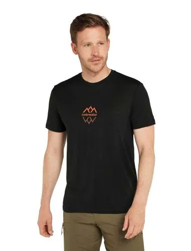 Icebreaker Men Merino Mer 150 Tech Lite III SS Tee Logo Refl - black