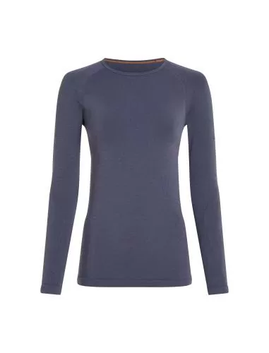 Icebreaker Women Merino Mer 260 Zoneknit Seamless LS Crewe - graphite