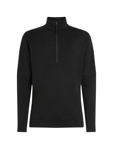 Preview: Icebreaker Men Merino Mer 360 Realfleece Elem LS Half Z - black