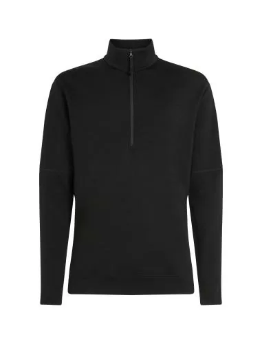 Icebreaker Men Merino Mer 360 Realfleece Elem LS Half Z - black