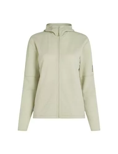 Icebreaker Women Merino Mer 360 Realfleece Elem LS Z Hood - ashen