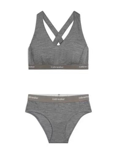 Icebreaker Women Merino Mer 125 Cool-Lite Sprite Hipster - gritstone hthr-013