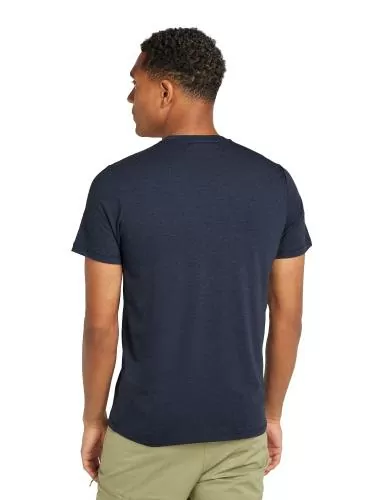 Icebreaker Men Merino Mer Central Classic SS Tee Alps 3D - midnight navy