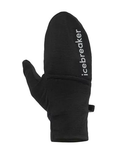 Icebreaker Unisex Merino Mer Sierra Convertible Mitten - black