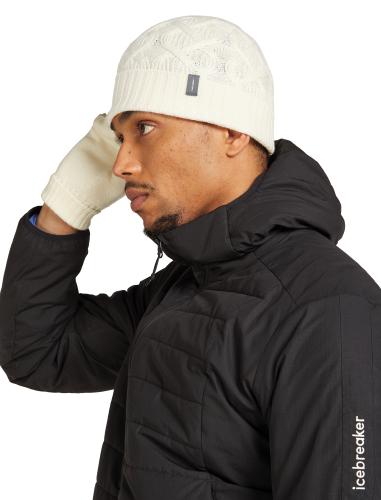 Preview: Icebreaker Unisex Merino Mer Cable Knit Beanie - undyed