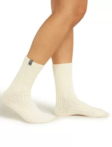 Icebreaker Unisex Merino Mer Ski Lodge Crew - undyed