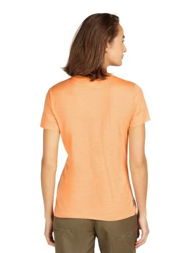 Icebreaker Women Merino Mer 150 Tech Lite SS T Winter Flo - feldspar