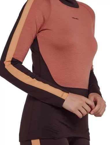 Icebreaker Women Merino 200 Oasis Sonebula LS High Neck - bitterswee