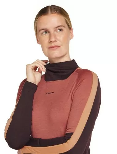Icebreaker Women Merino 200 Oasis Sonebula LS High Neck - bitterswee