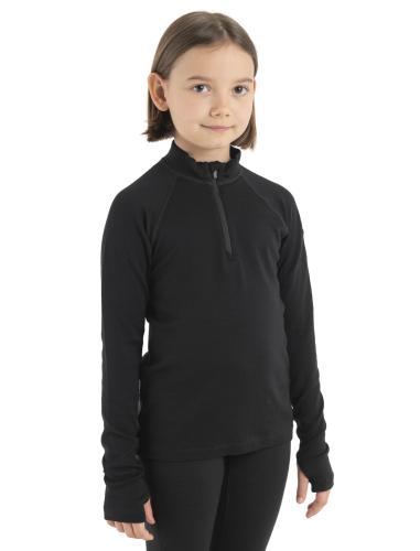 Preview: Icebreaker Kids Merino 260 Tech LS Half Zip - black