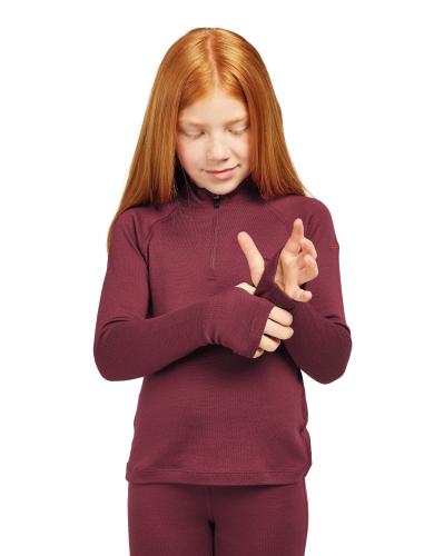 Preview: Icebreaker Kids Merino 260 Tech LS Half Zip - port