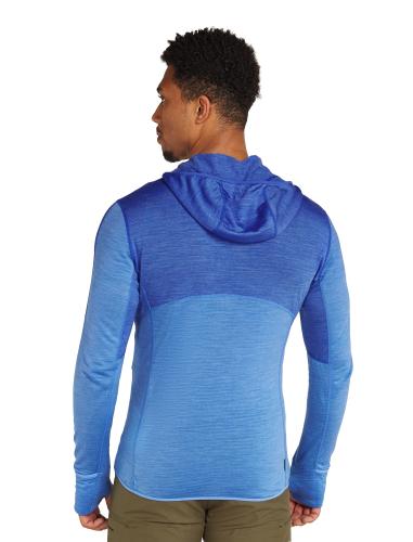 Preview: Icebreaker Men Merino Mer 200 Realfleece Descender LS Zip H - brilliant