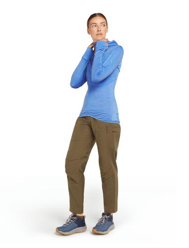 Preview: Icebreaker Women Merino Mer 200 Realfleece Descender LS Zip H - baja