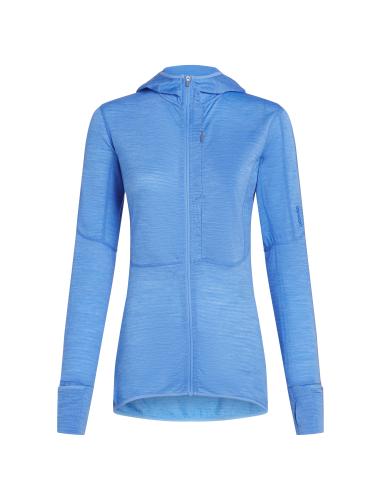 Preview: Icebreaker Women Merino Mer 200 Realfleece Descender LS Zip H - baja