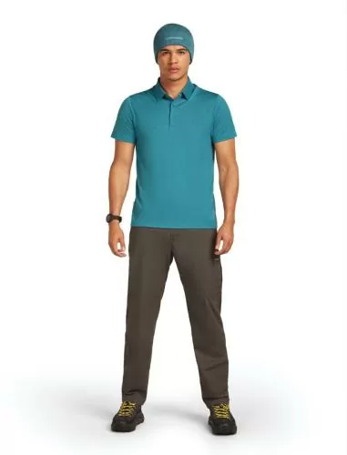 Icebreaker Men Merino 150 Tech Lite SS Polo - topaz