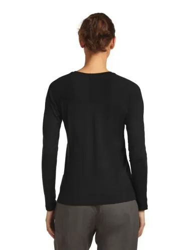 Icebreaker Women 150 MerinoFine Ace LS Tee - black