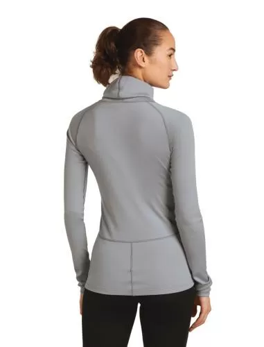 Icebreaker Women 300 MerinoFine Polar LS Roll Neck - alloy