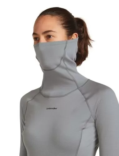 Icebreaker Women 300 MerinoFine Polar LS Roll Neck - alloy