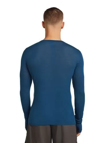 Icebreaker Men Merino Blend 75 Cool-Lite Featherlight LS Crewe - atlantis