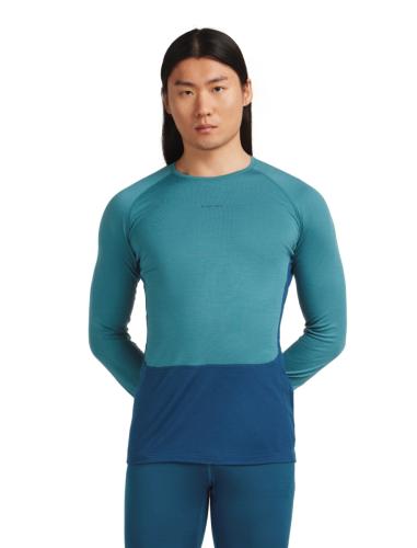 Preview: Icebreaker Men Merino 200 ZoneKnit LS Crewe - atlantis