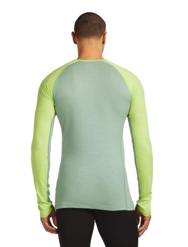 Preview: Icebreaker Men Merino 200 ZoneKnit LS Crewe - seaglass