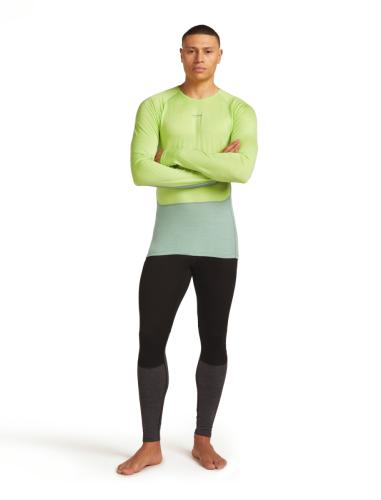 Preview: Icebreaker Men Merino 200 ZoneKnit LS Crewe - seaglass