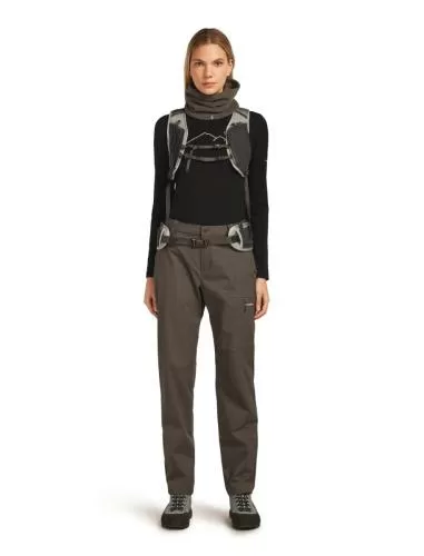 Icebreaker Women Merino 200 Oasis LS Crewe Rainer Ridge - black